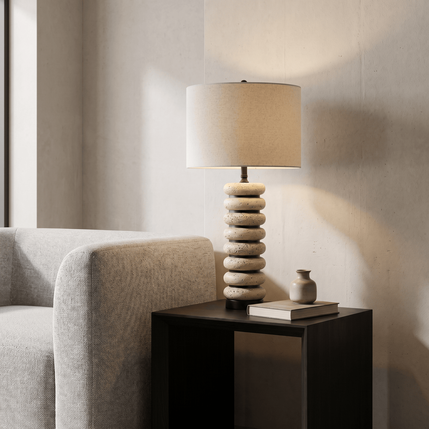 U.A Gold Polyresin Table Lamp