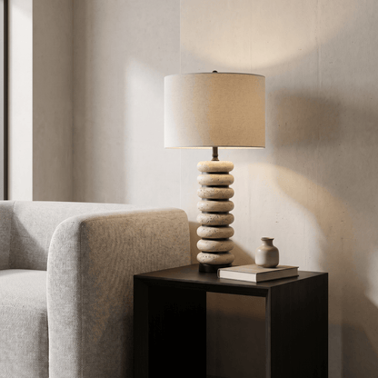 U.A Gold Polyresin Table Lamp