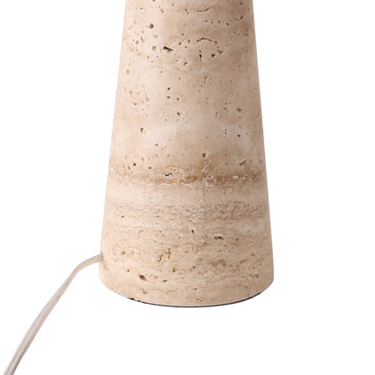 Lights  -  U.A Gold Travertine Table Lamp  -  60485659