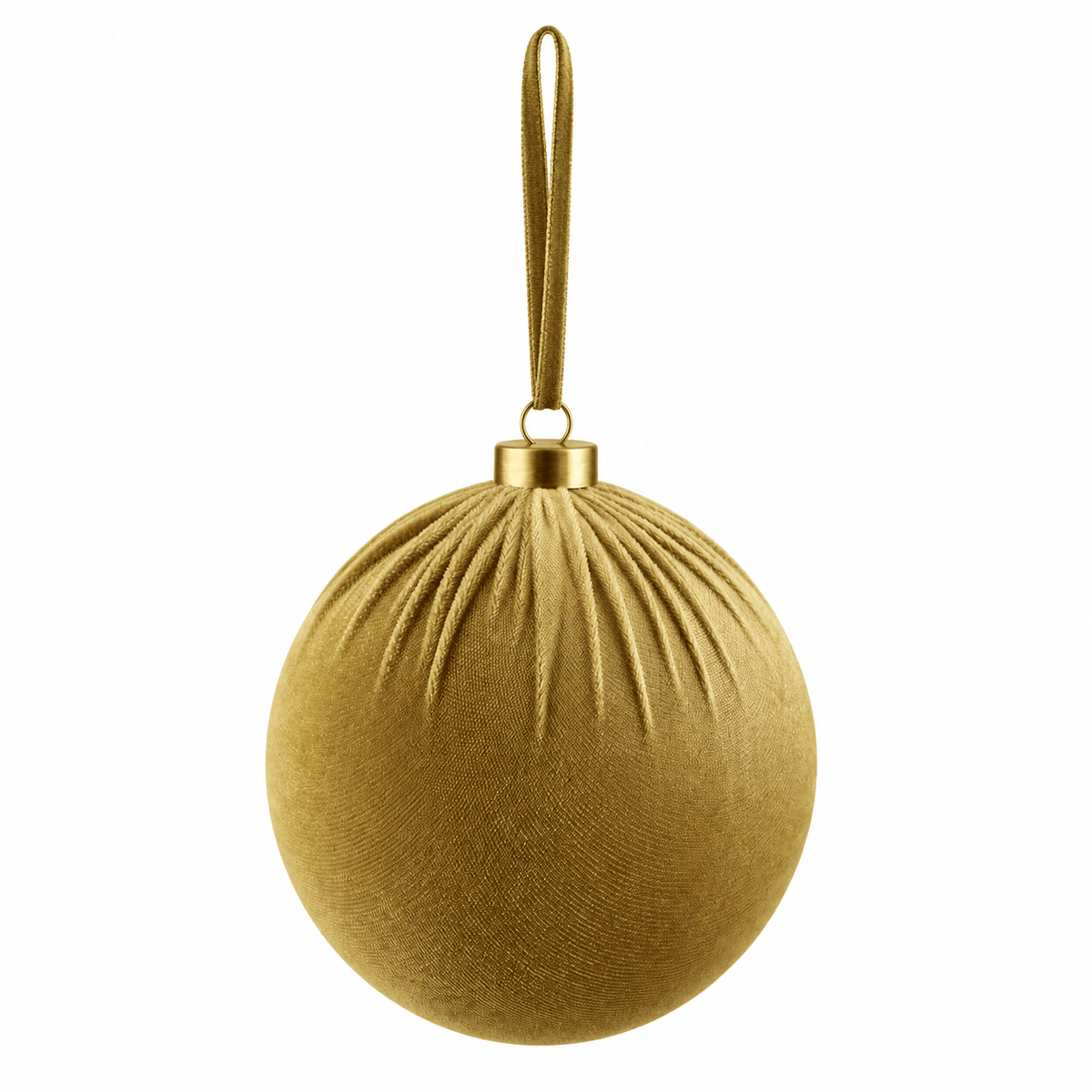 Christmas  -  Velvet Bauble - Taupe - 15cm  -  60486098