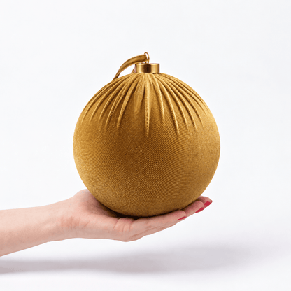 Christmas  -  Velvet Bauble - Taupe - 20cm  -  60486096