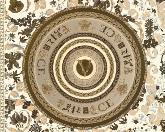 Wallpaper  -  Versace Pearl Beige Baroque Panel Wallpaper - 387056  -  60003098