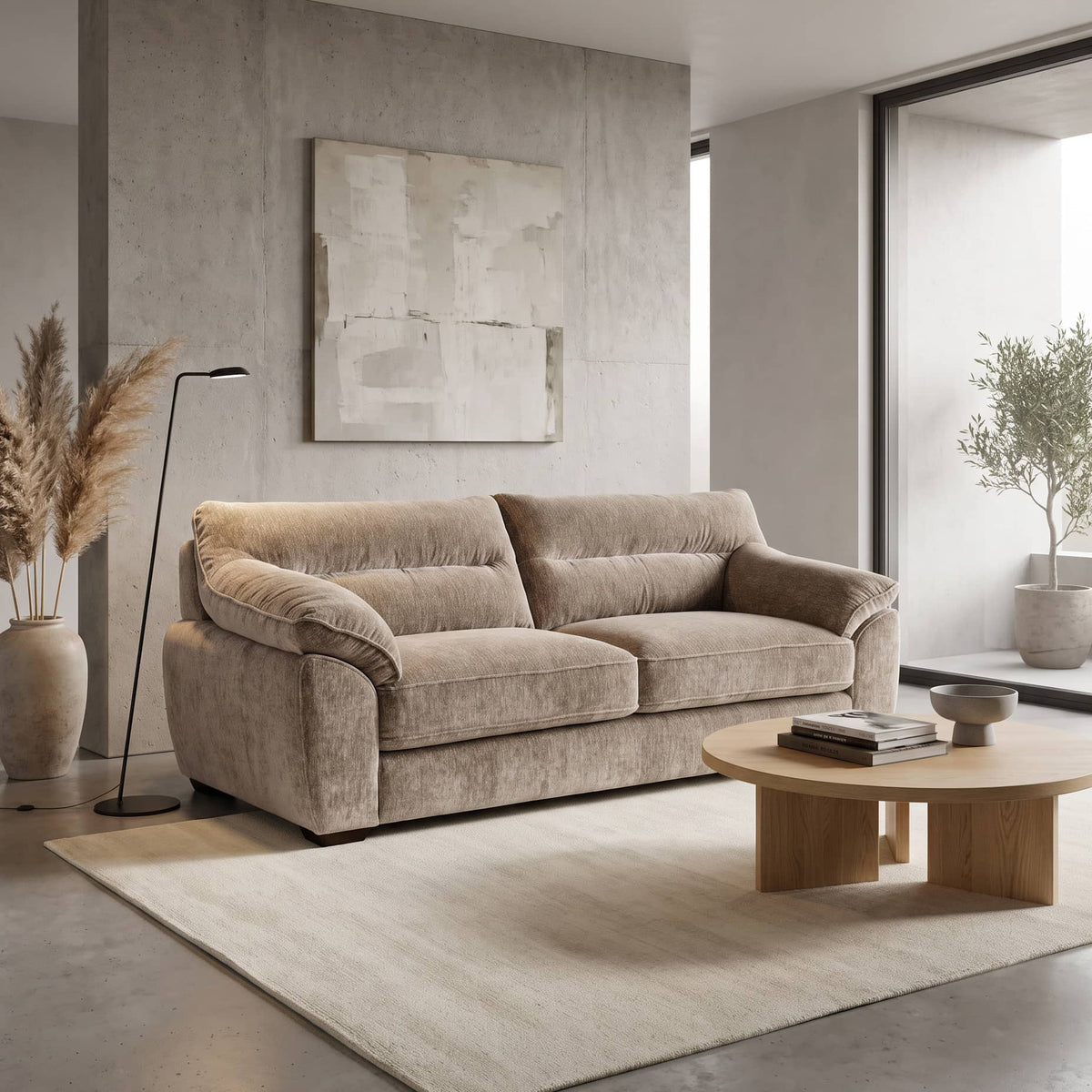 Furniture  -  Victoria 2.5 Seater Sofa - Mocha  -  60486976