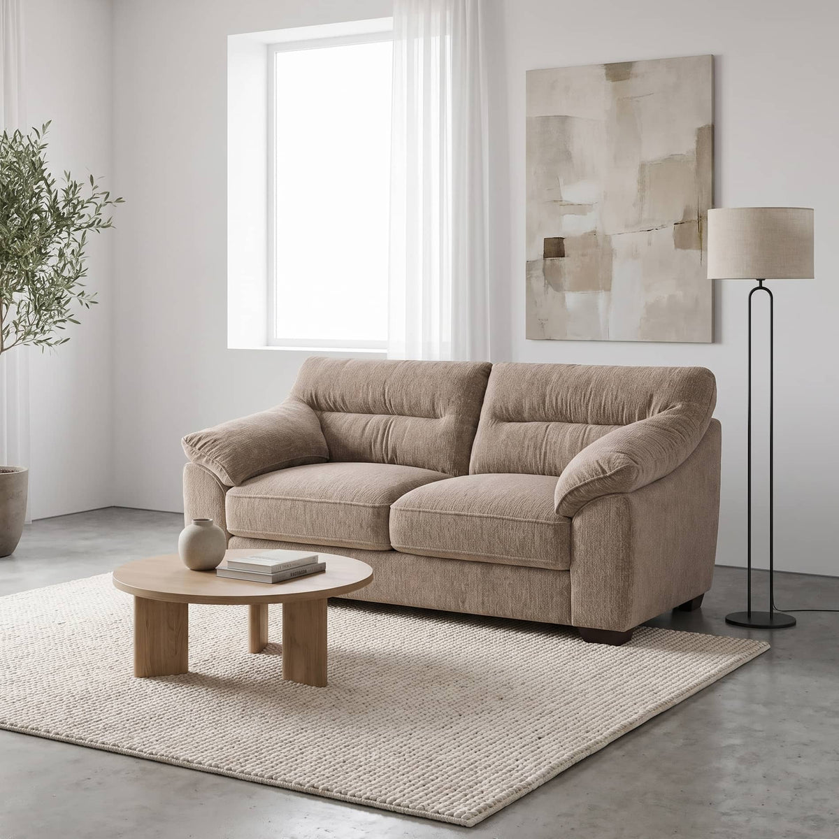 Furniture  -  Victoria 2 Seater Sofa - Mocha  -  60486977