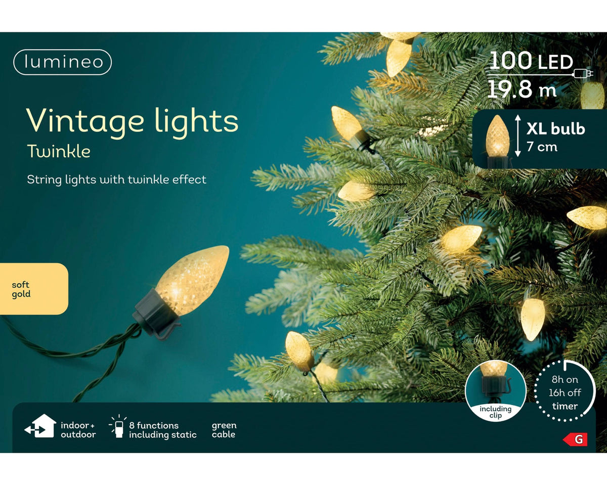 Christmas  -  Vintage Warm White LED Lights  -  60487496