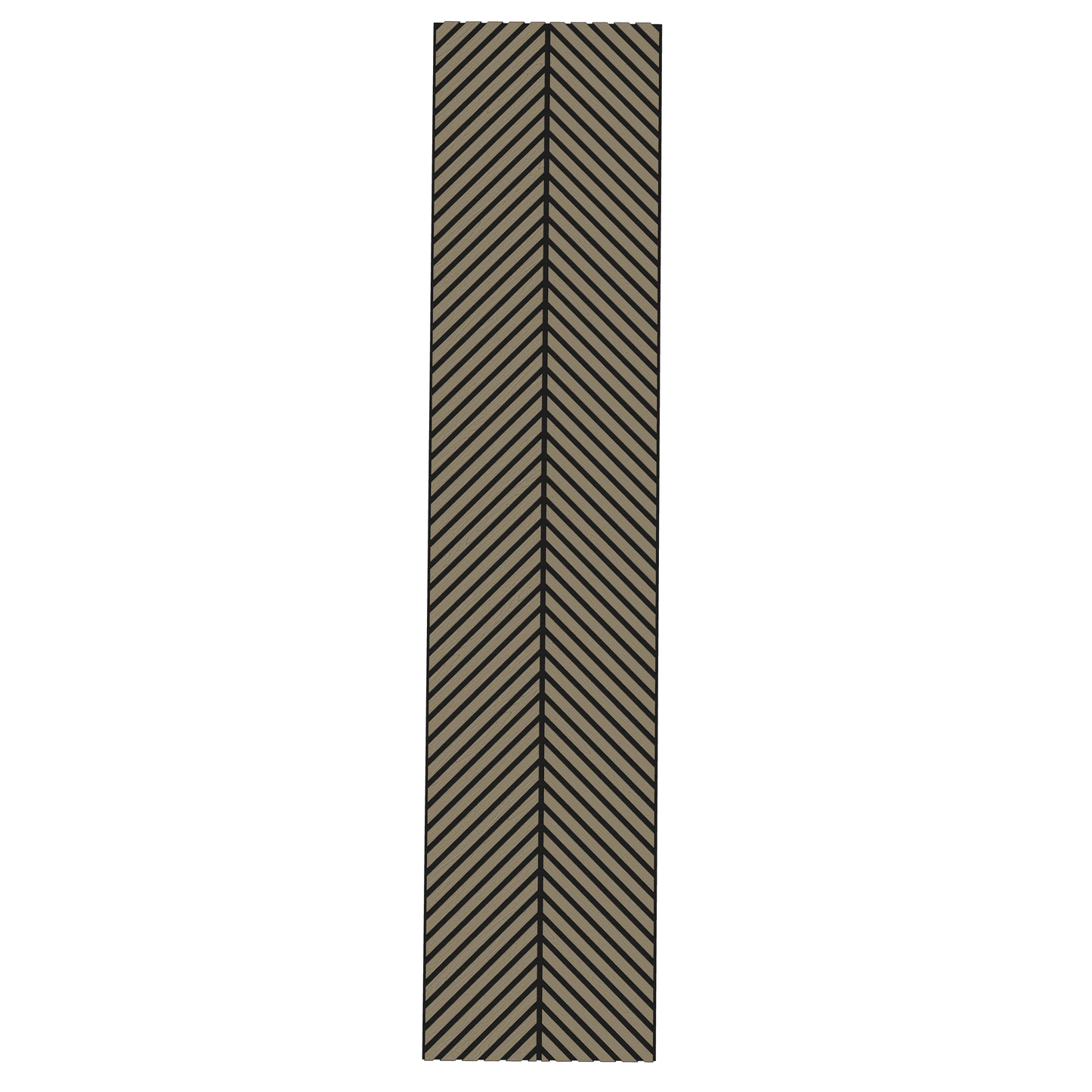 Wall Panelling  -  Slim Herringbone Acoustic Panel - Walnut  -  60418247