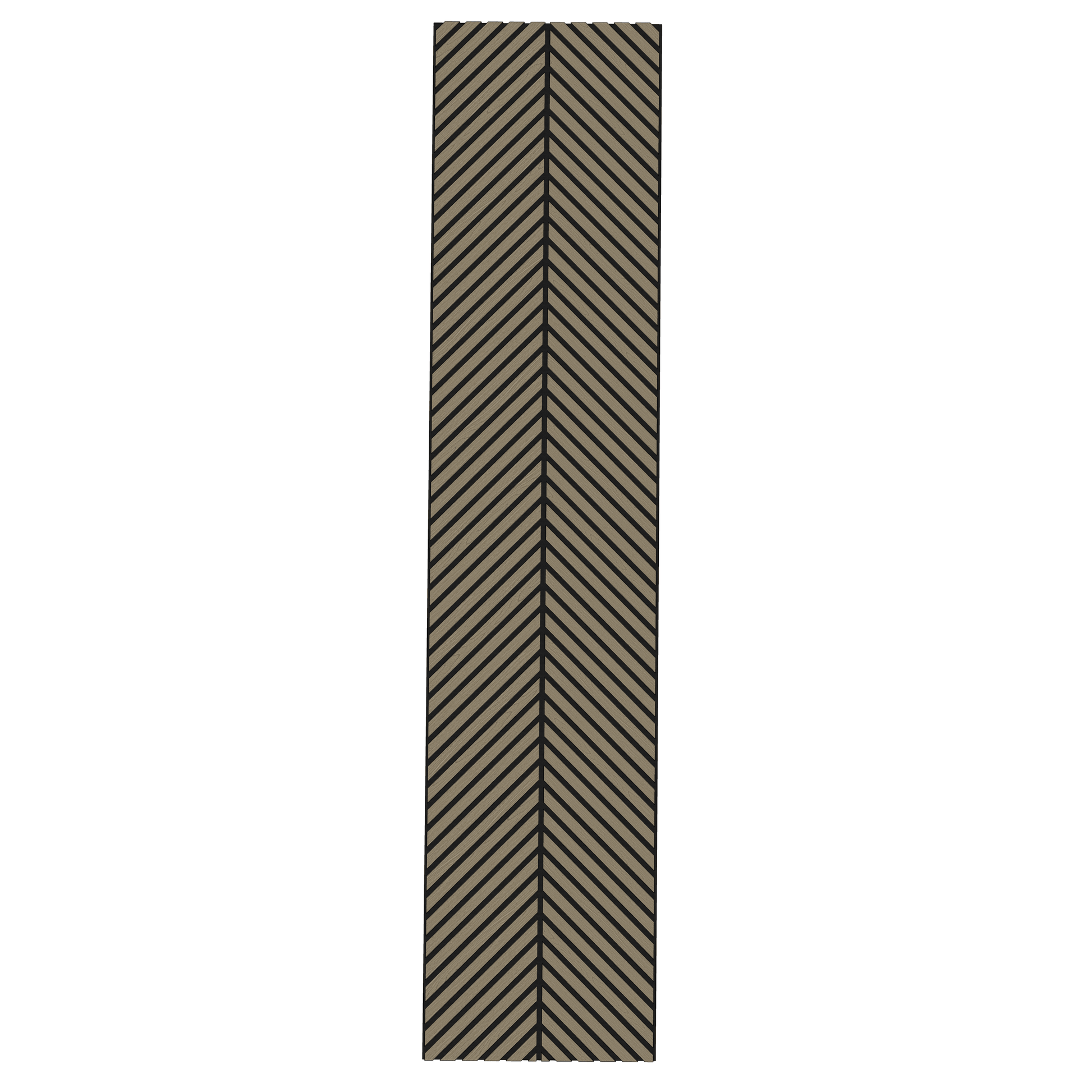 Wall Panelling  -  Slim Herringbone Acoustic Panel - Walnut  -  60418247
