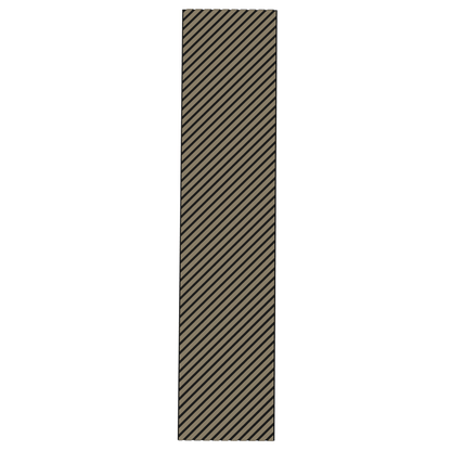 Wall Panelling  -  Walnut Herringbone Acoustic Panel A - Right Up Facing  -  60418251