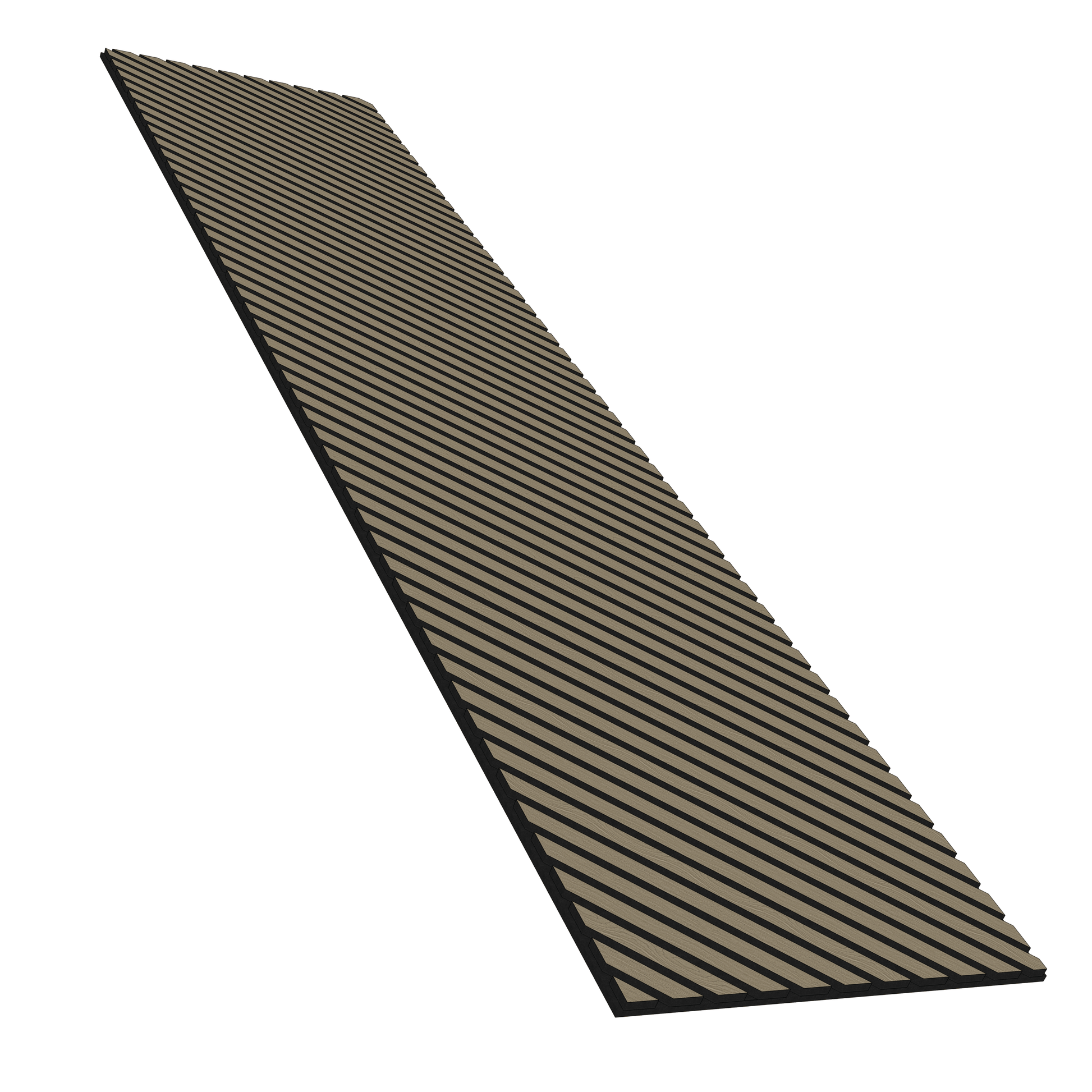 Wall Panelling  -  Walnut Herringbone Acoustic Panel B - Left Up Facing  -  60418252