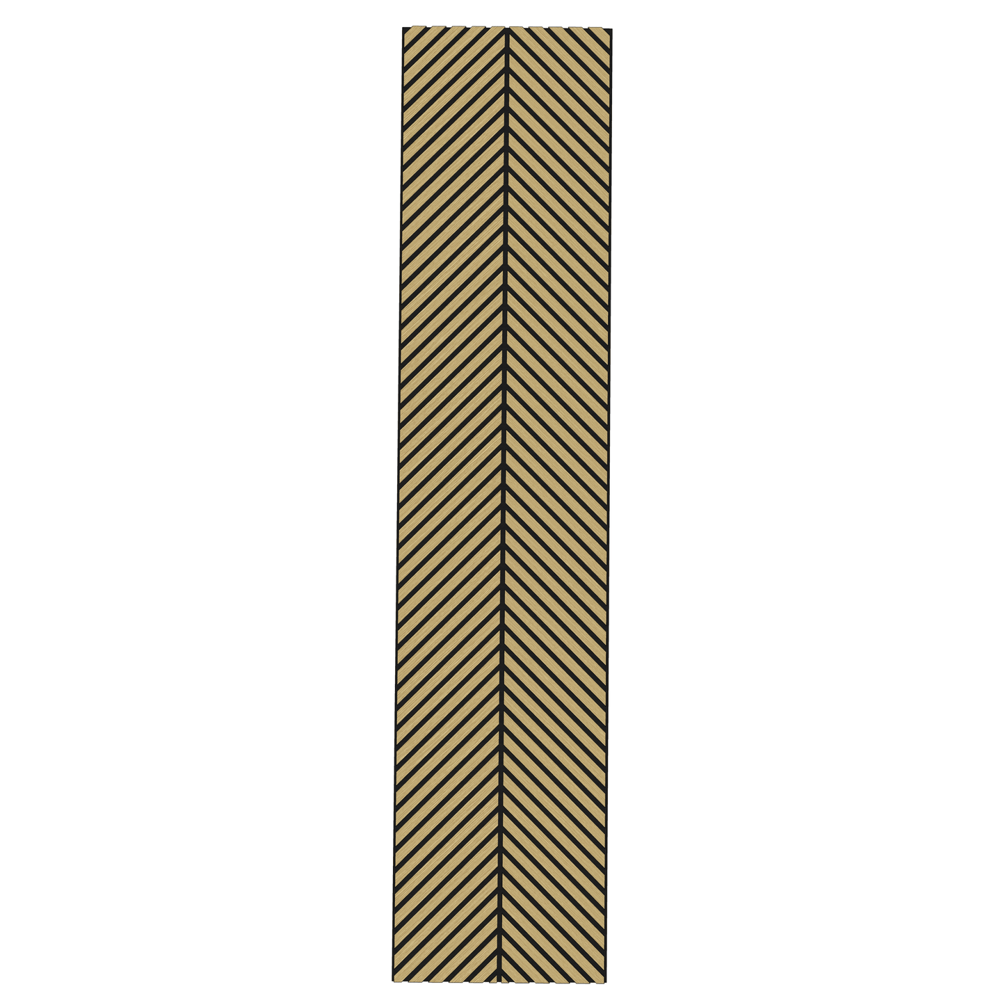 Wall Panelling  -  Slim Herringbone Acoustic Panel - White Oak  -  60418248