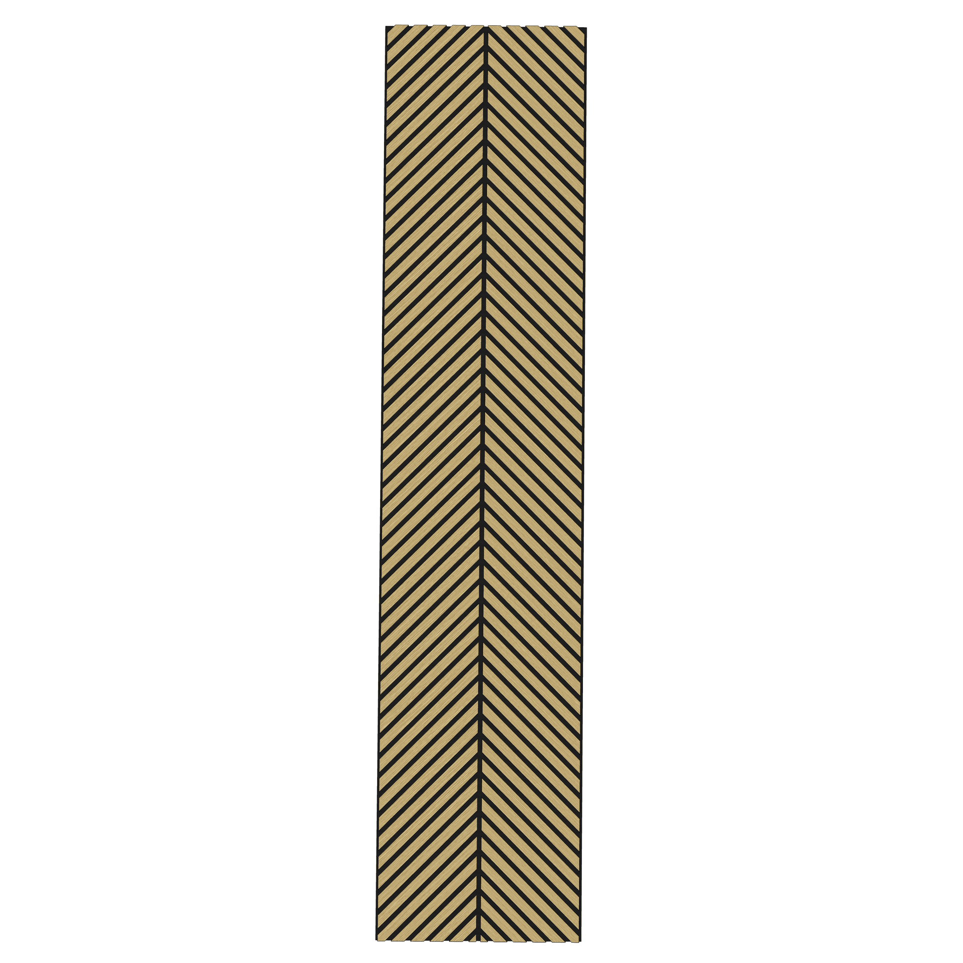 Wall Panelling  -  Slim Herringbone Acoustic Panel - White Oak  -  60418248
