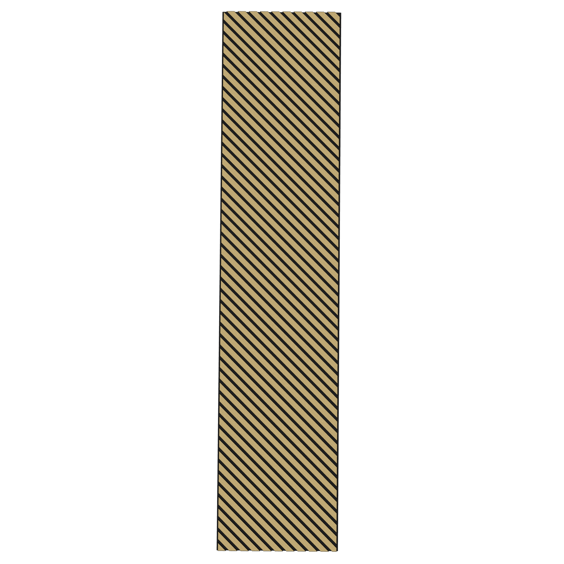 Wall Panelling  -  White Oak Herringbone Acoustic Panel B - Left Up Facing  -  60418254
