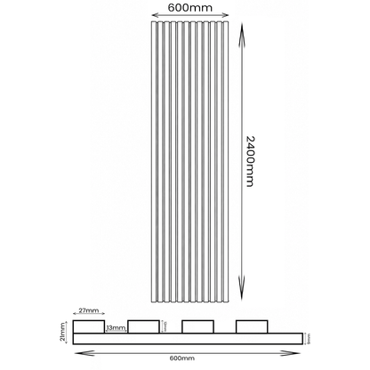 Wall Panelling  -  Acoustic Wall Panel - Grey Oak  -  60369698