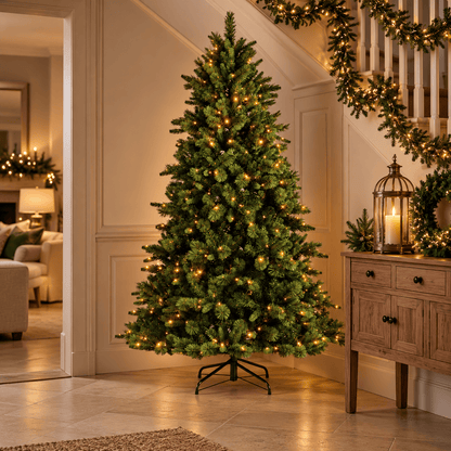 Christmas  -  Everlands Edmonton Spruce LED Pre-lit Christmas Tree - 7ft  -  60483947