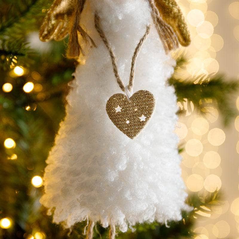 Christmas  -  White Angel Christmas Tree Decoration - 34cm  -  60000920
