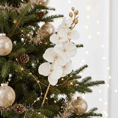 Christmas  -  White & Gold Stem - 76cm  -  60486851