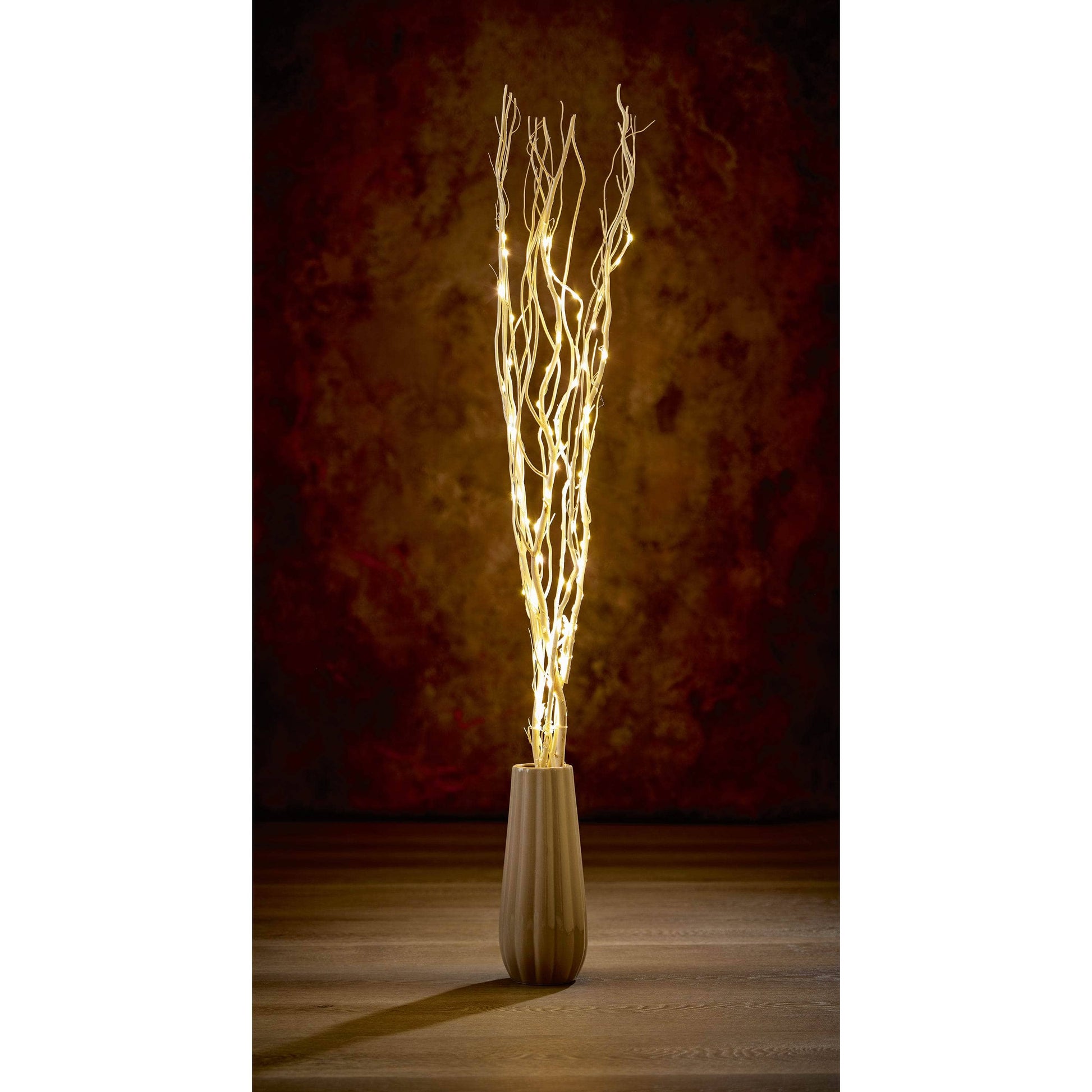 White Twig With 80 LED Lights - 1.2M  -  60008738