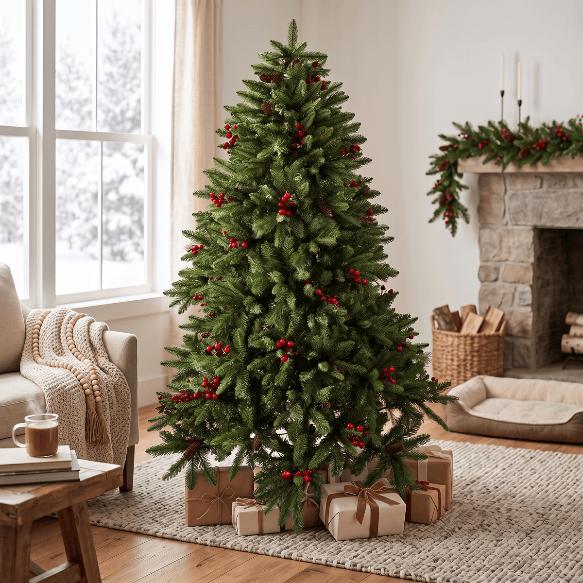 Christmas  -  Windham Spruce Green Tree - 8ft  -  60487433