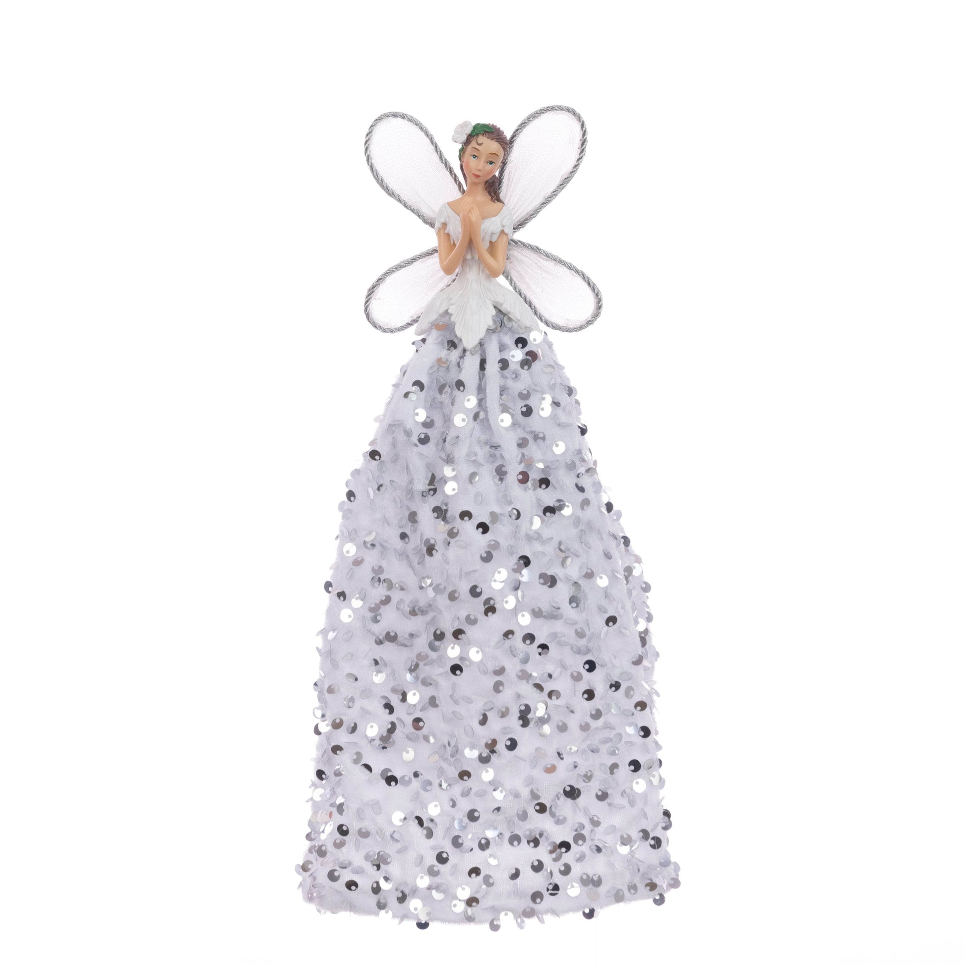 Christmas  -  Silver Fairy Christmas Tree Topper - 28cm  -  60450862