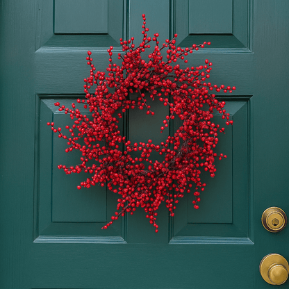 Christmas  -  Wild Red Berry Wreath - 60cm  -  60450850