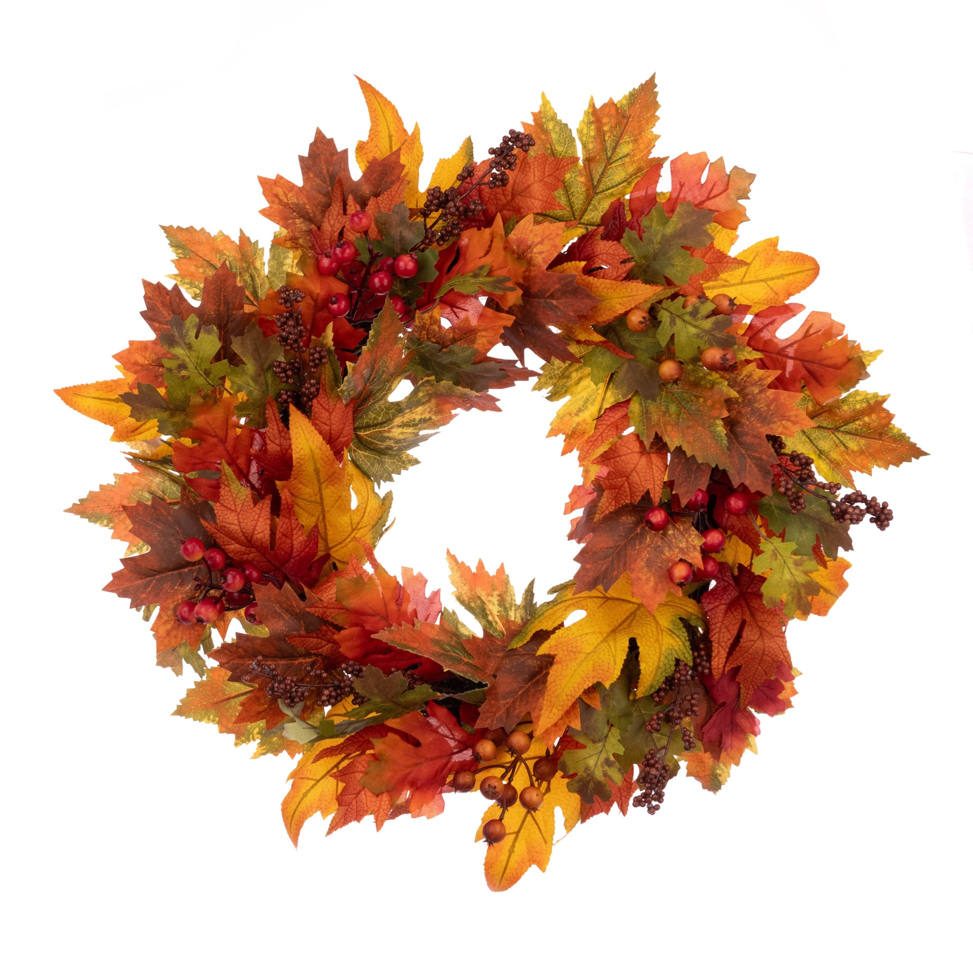 Homeware  -  Autumn Maple Leaf Wreath - 61cm  -  60450868