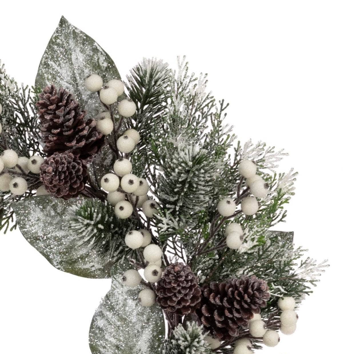 Christmas  -  Collyweston Snowy Wreath - 61cm  -  60450849