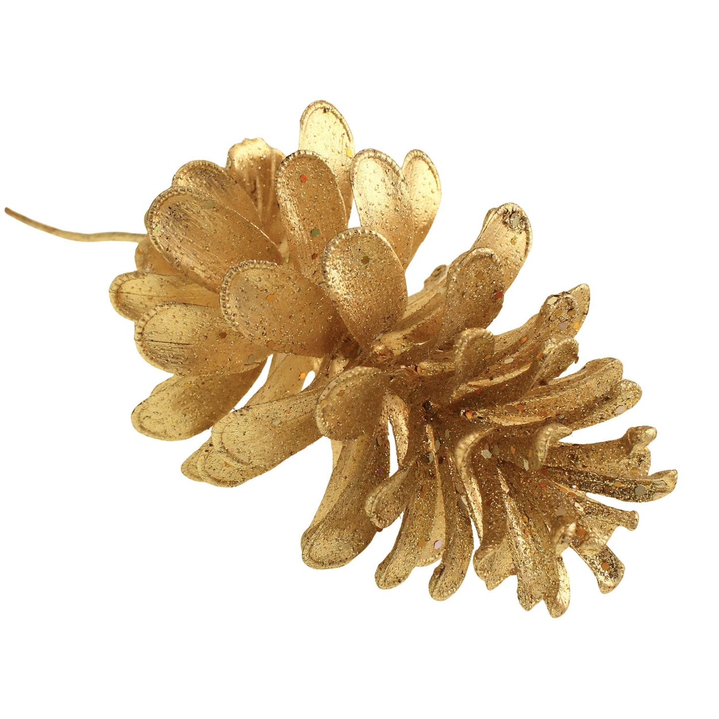 Christmas  -  Pinecone Pick Champagne - 25cm  -  60450883