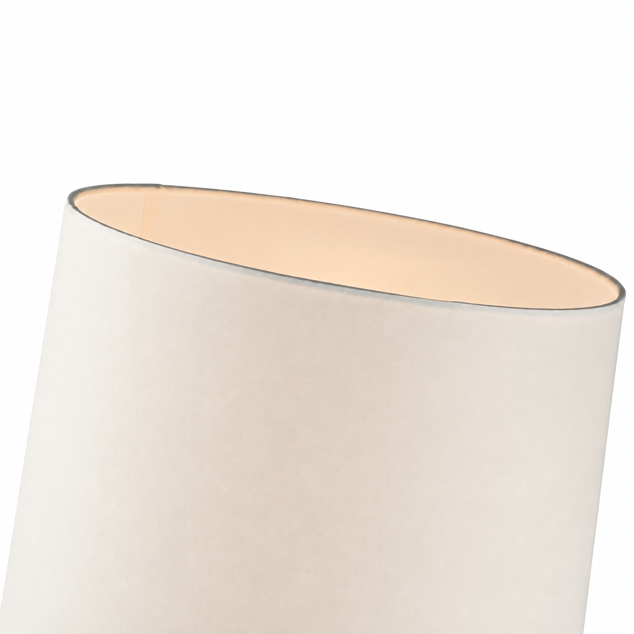 YS 12-1299-1PN Iron & Glass Table Lamp with Fabric Shade - Nickel