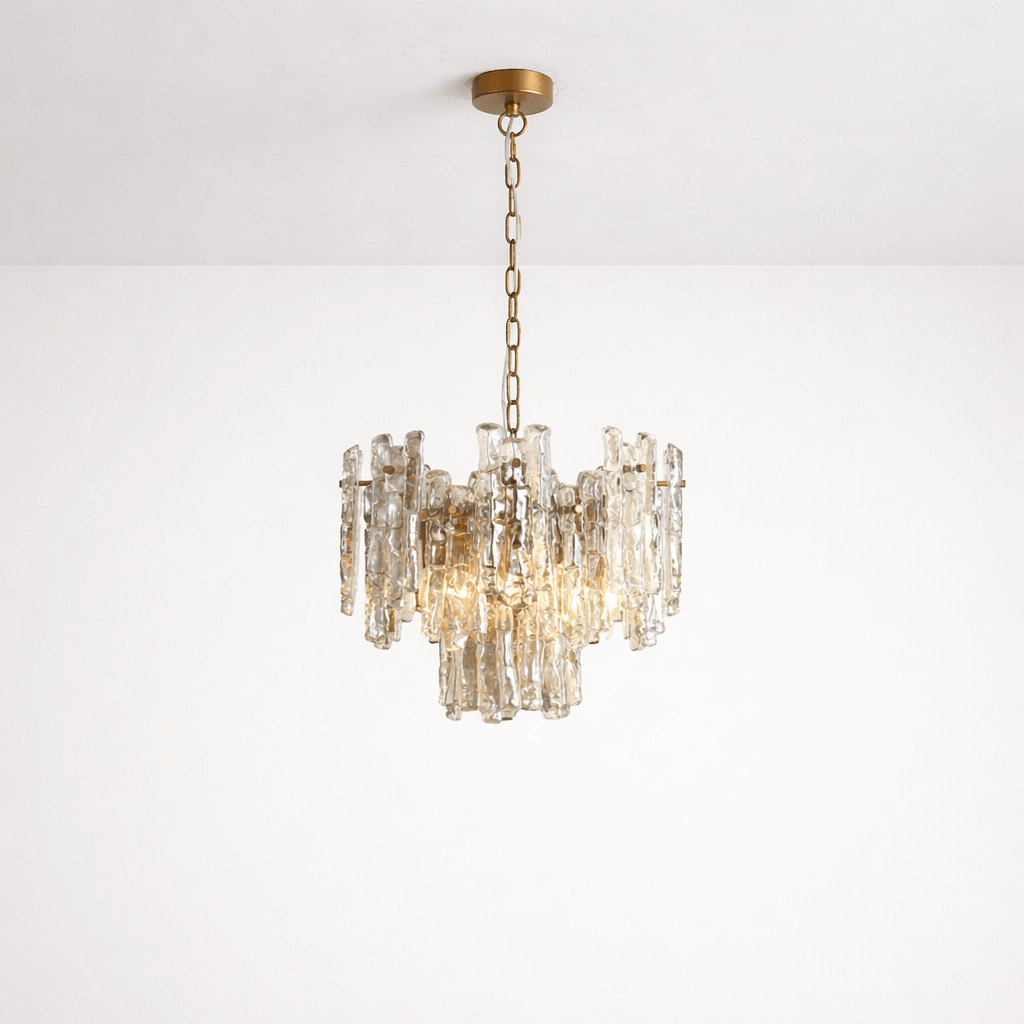 Lights  -  Nuremberg P005-5BR Light Crinkled Pendant Ceiling Light - Bronze  -  60485731