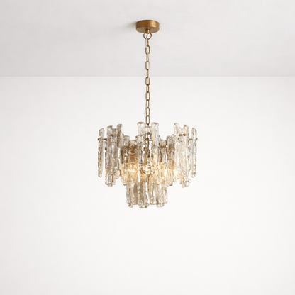 Lights  -  Nuremberg P005-5BR Light Crinkled Pendant Ceiling Light - Bronze  -  60485731