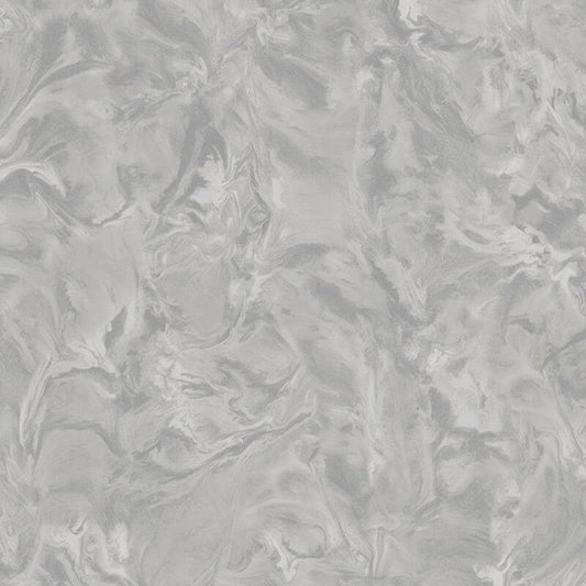 Wallpaper  -  Belgravia Lusso Swirls Silver Wallpaper - 303  -  50156254