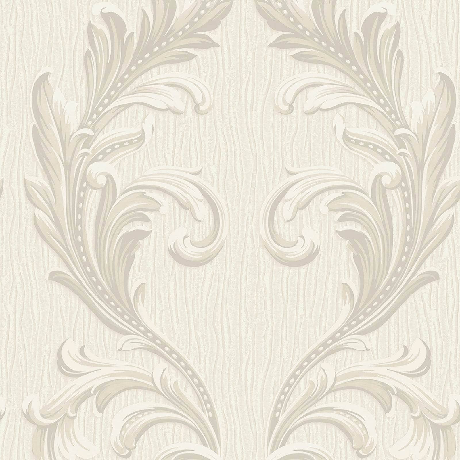 Wallpaper  -  Belgravia Tiffany Cream Scroll Wallpaper - 60005529  -  60005529