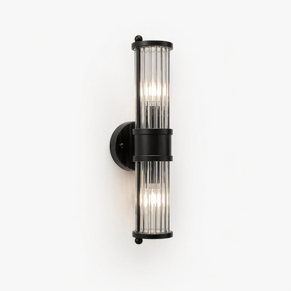 Lights  -  YS 11-1321-2BL Wall Light with Clear Glass - Black  -  60485105