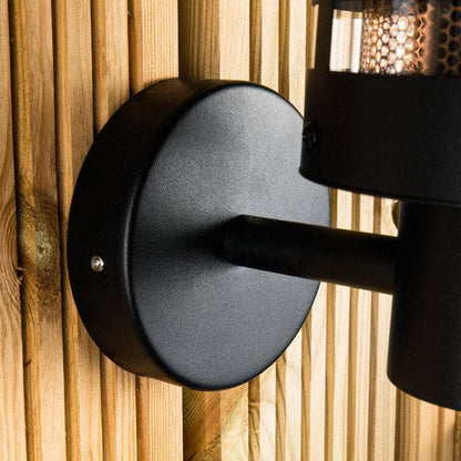Lights  -  Clermont Mesh Wall Light Black  -  60006369