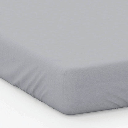 Homeware  -  200 Count Polycotton 30cm Fitted Sheet - Cloud  - 