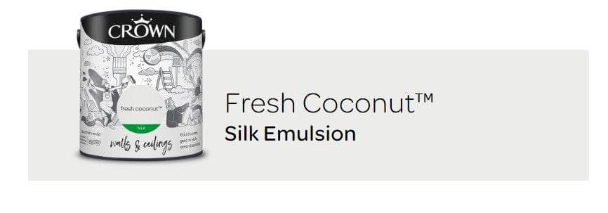 Paint  -  Crown Silk Fresh Coconut 2.5L  -  60004231