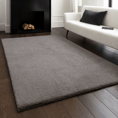 Rugs  -  Asiatic Como Charcoal Rug - Various Sizes  - 
