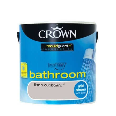 Paint  -  Crown Bathroom Linen Cupboard Paint - 2.5L  -  50156023