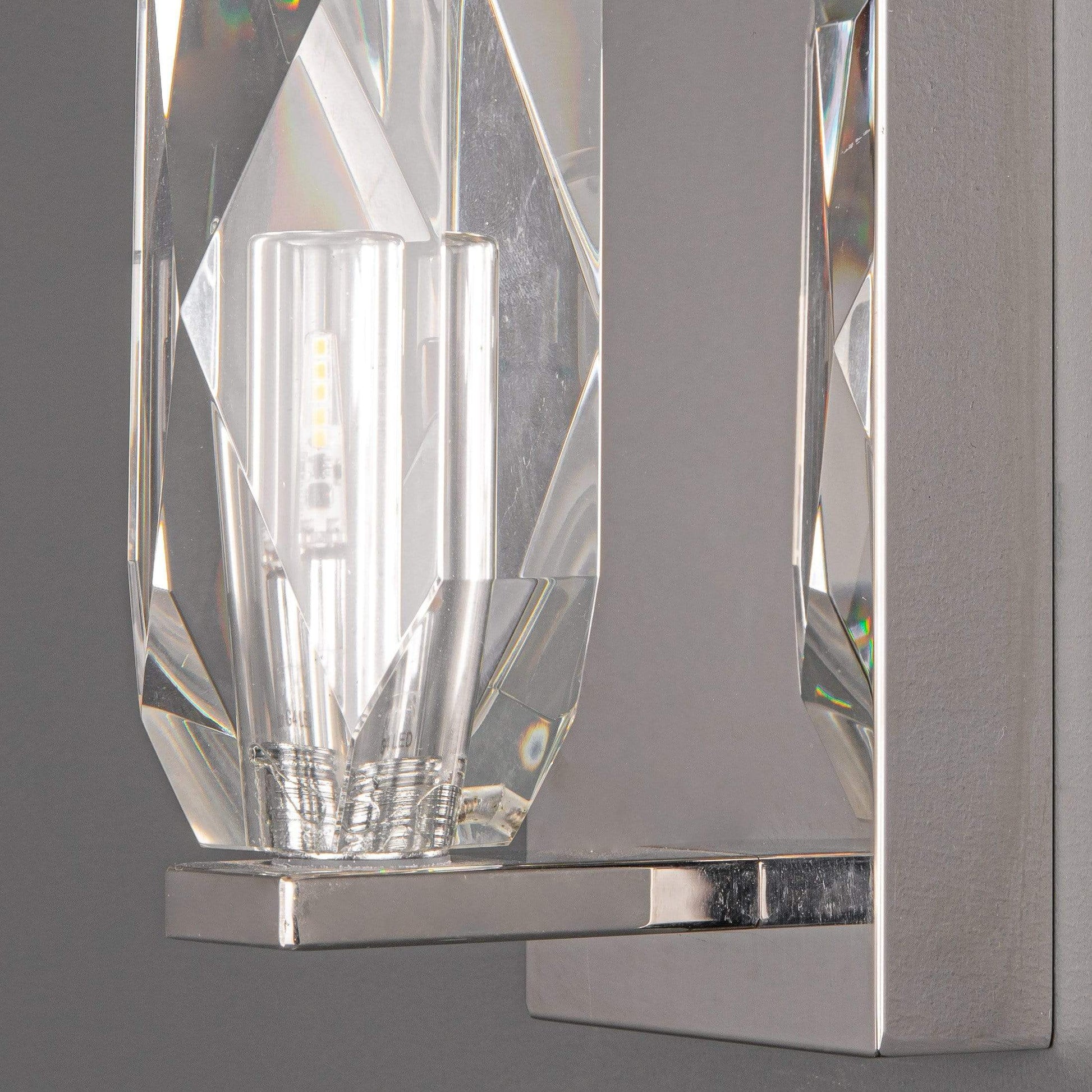 Lights  -  Crystal Wall Light Polished Chrome & Crystal  -  50146067
