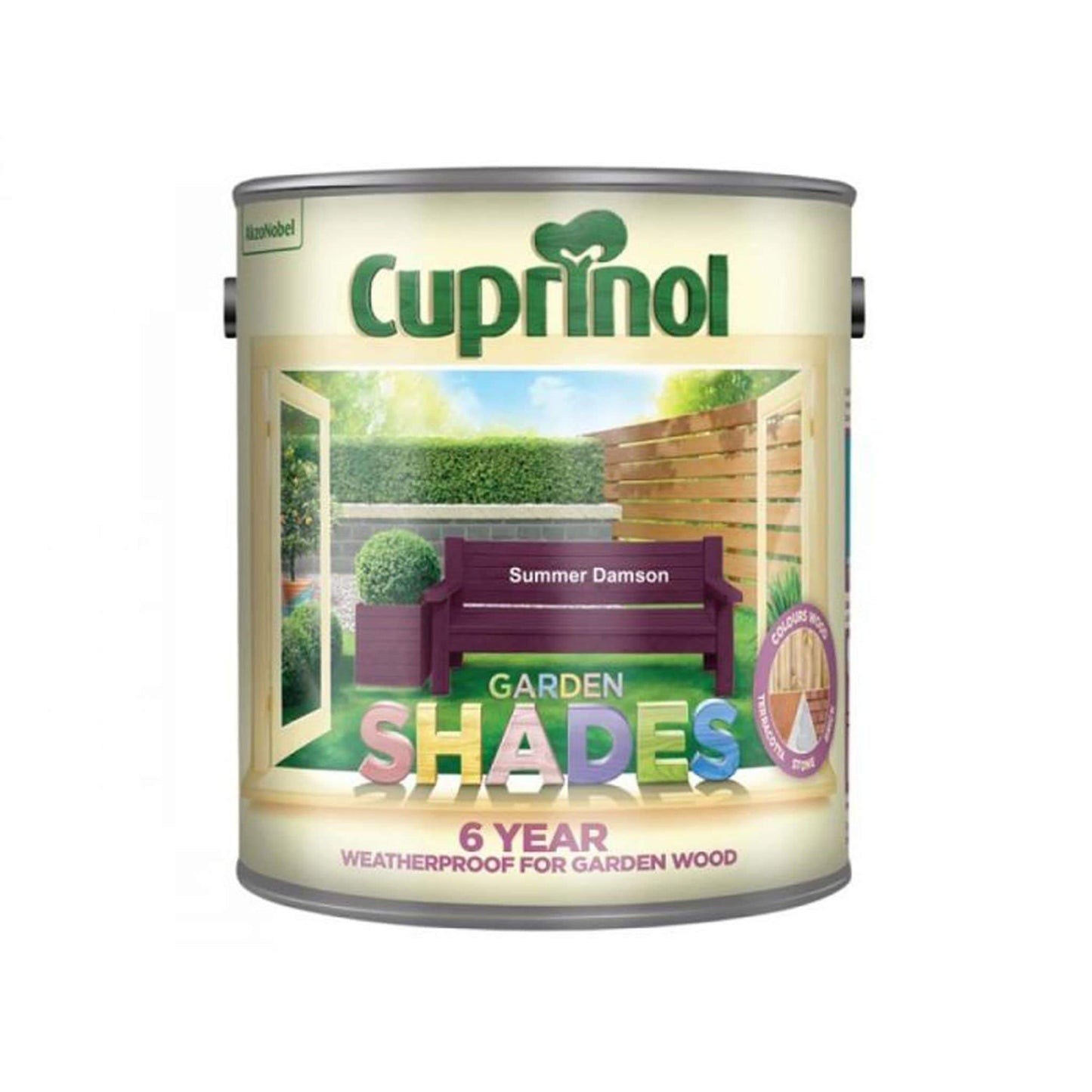 Paint  -  Cuprinol Garden Shades 2.5L Summer Damson  -  50149550