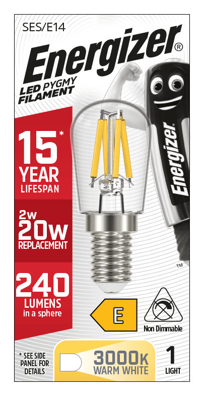 Lights  -  Energizer E14 Filament LED Warm White Lightbulb 20W  -  60003320