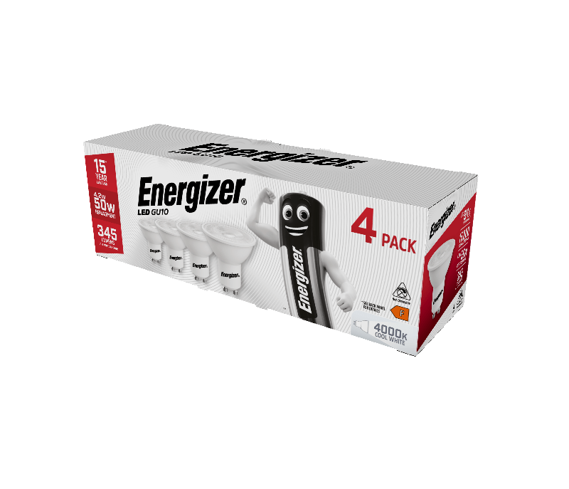 Lights  -  Energizer GU10 Lightbulbs 4 Pack 50W  -  50151951