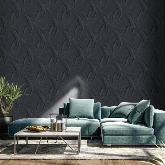 Wallpaper  -  Erismann Fashion For Walls Dark Grey Circles Wallpaper - 10218-15  -  60005521