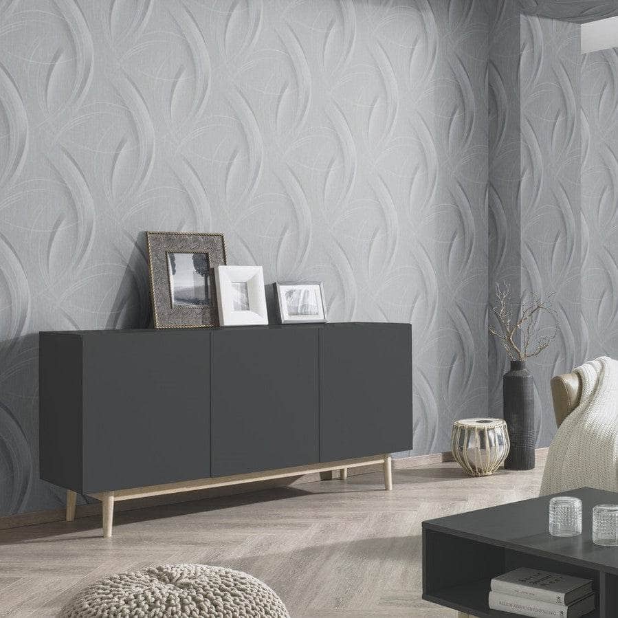 Wallpaper  -  Erismann Fashion For Walls Light  Grey Circles Wallpaper -10218-10  -  60005523