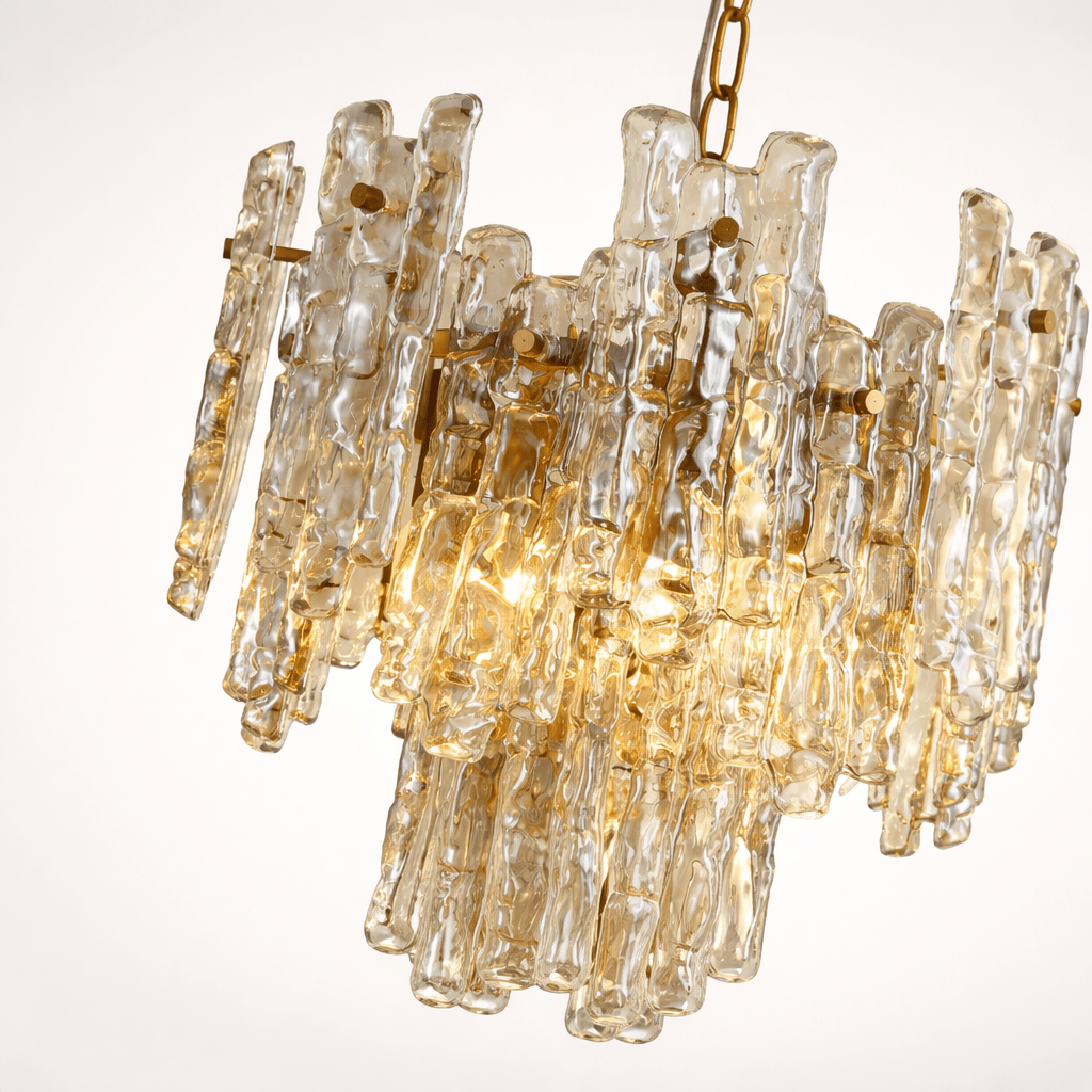 Lights  -  Nuremberg P005-5BR Light Crinkled Pendant Ceiling Light - Bronze  -  60485731