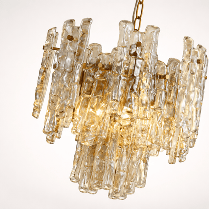 Lights  -  Nuremberg P005-5BR Light Crinkled Pendant Ceiling Light - Bronze  -  60485731