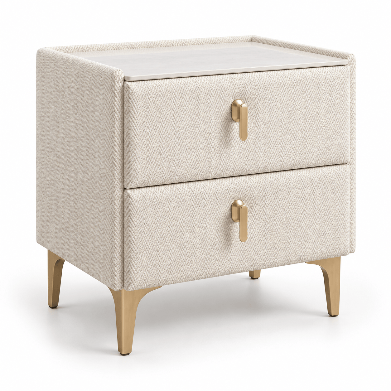 Furniture  -  Munich Bedside Table - Cream  -  60487296