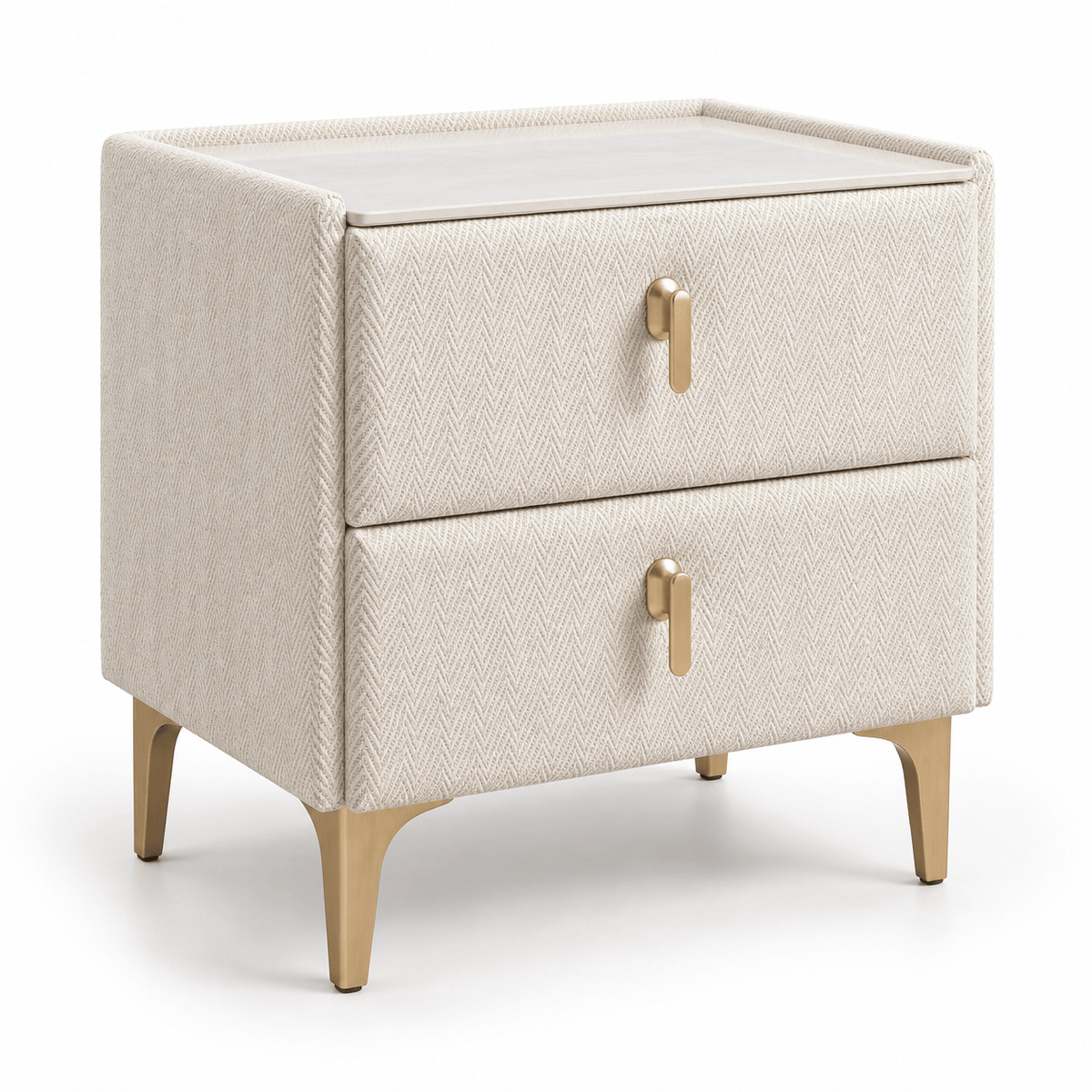 Furniture  -  Munich Bedside Table - Cream  -  60487296