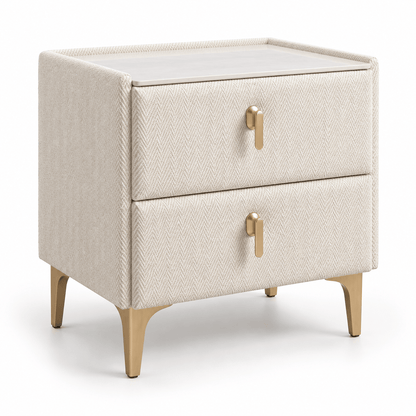 Furniture  -  Munich Bedside Table - Cream  -  60487296
