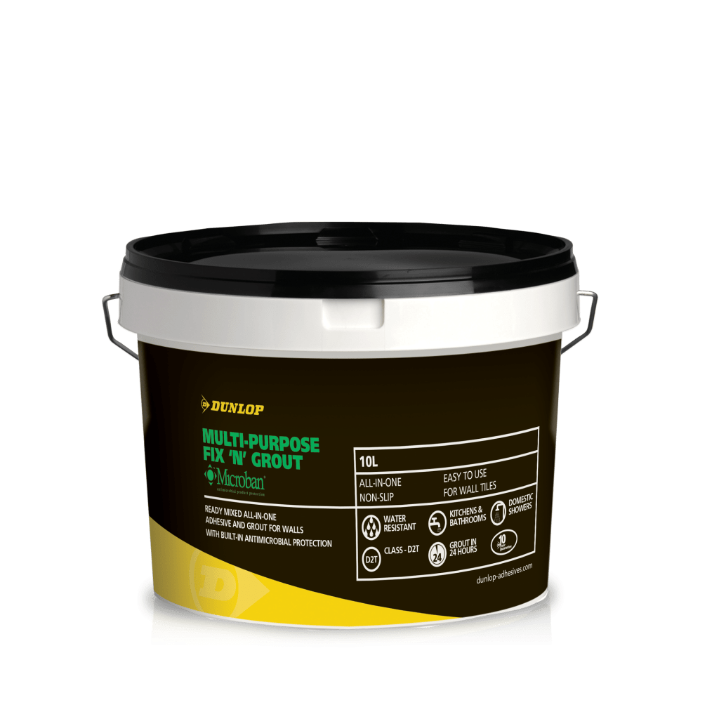 DIY  -  Dunlop Fix & Grout Ceramic Tile Adhesive 5L  -  00576949